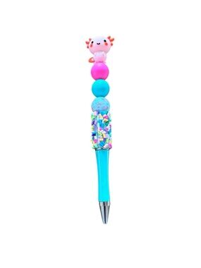 AB INKS HANDMADE EXPRESSIONS Handmade Blue & Pink Axolotl Sprinkle Pen